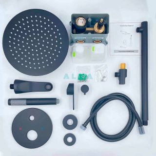 Душевой комплект ALMAes Marita TVZ-8833 чёрный